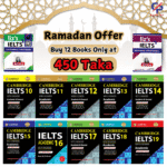 12 IELTS books contains Cambridge 10 to 19 and Liz listening, Reading. for Ramadan